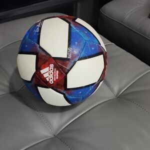 Adidas Size 3 Soccer Ball - Red, Blue, and White